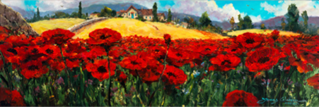 James Coleman Art James Coleman Art Fields of Red and Gold (SN) (Gallery Wrapped)